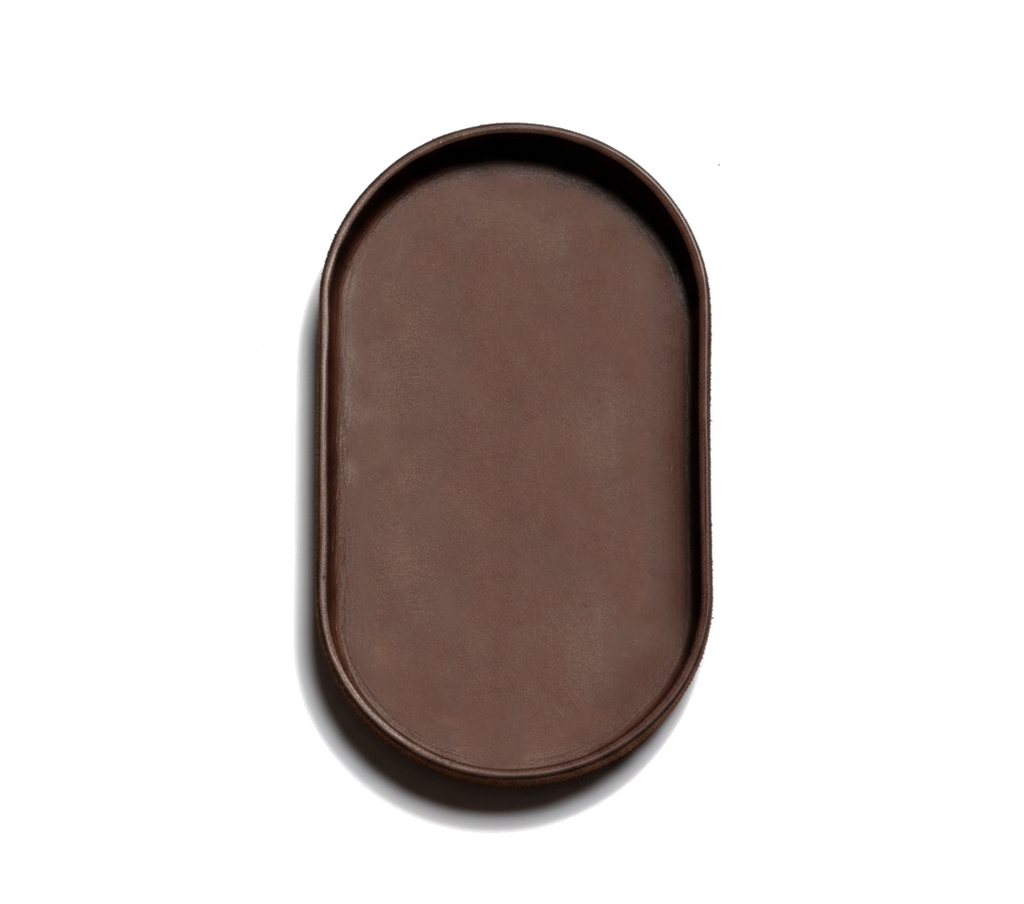 Puffin Leather Pill Tray in Coffee